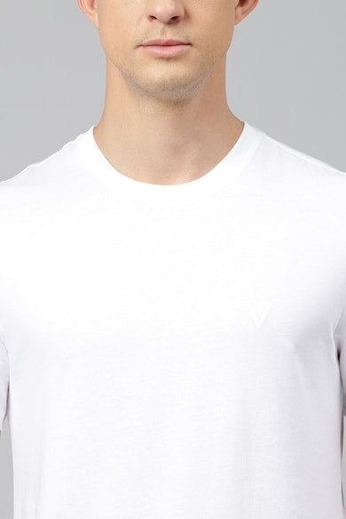 Buy Men White Solid Crew Neck T-Shirts Online - 928741 | Van Heusen