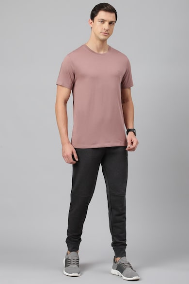 Buy Men Pink Solid Crew Neck T-Shirts Online - 928745 | Van Heusen